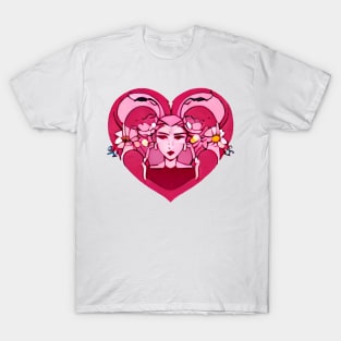 Anime Heart Portrait  (Valentines Special) T-Shirt